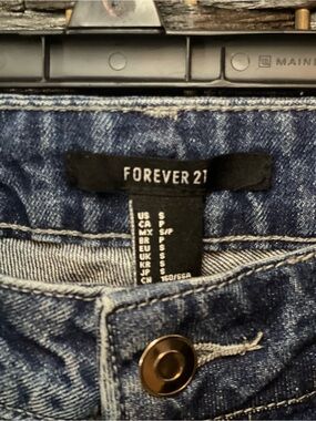 Forever 21 Distressed Blue Denim Jeans